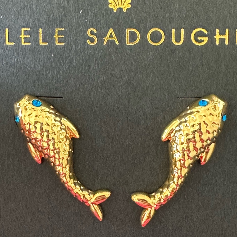 LELE sadoughi gold mermaid small earrings - Picture 5 of 10